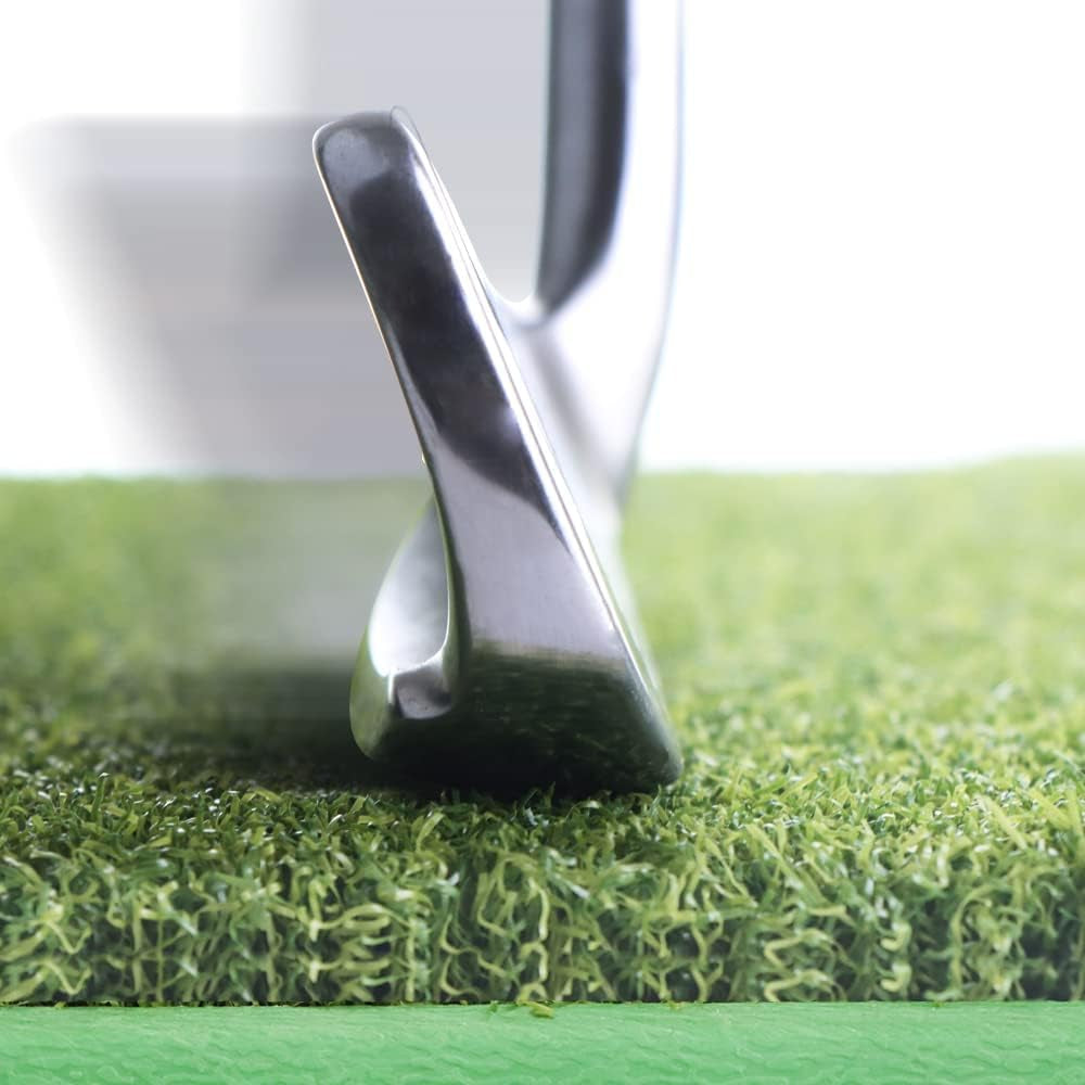 Golf Swing Trainer - Golf Training Equipment with 5 Height Adjustments - Iron and Club Practice Simulator in Home & Indoor - Portable Golf Swing Practice Mat, True Impact