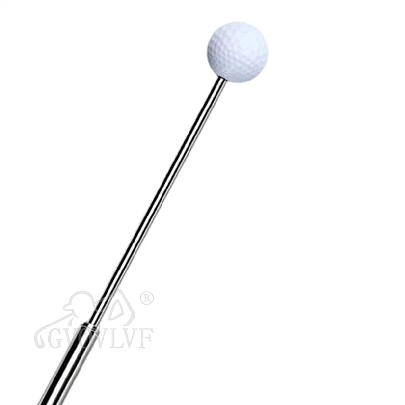 Rhythm Click Sound Telescopic Warm up Golf Swing Trainer Correcting Gesturer Training Aid for Tempo Grip Strength Practice Stick
