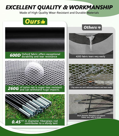 10 X 7Ft Golf Practice Net with Heavy Base Dual-Turf Mat, All-In-One Multi-Target Hitting Net, Chipping Training Nets for Backyard Driving, Dad Grandpa Boy Golfer Birthday Gift