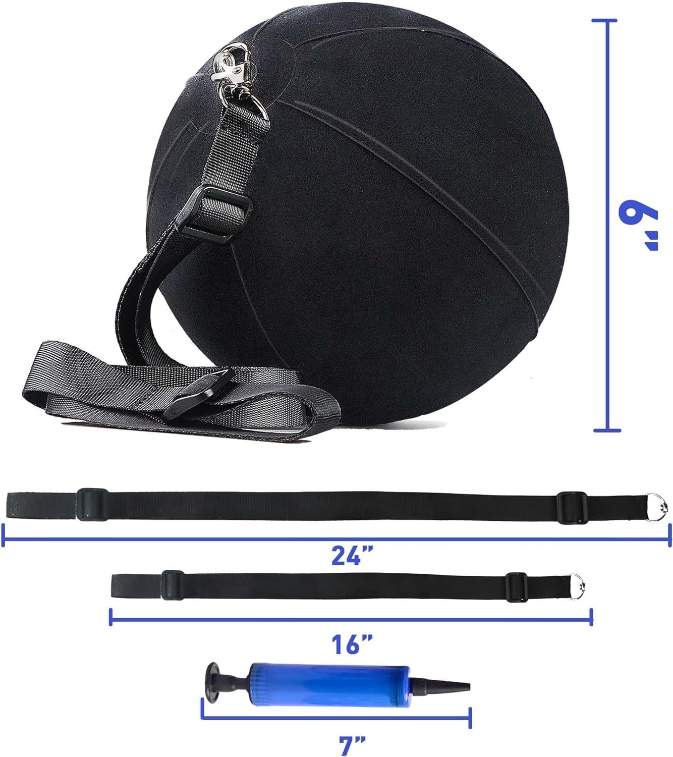 Golf Training Aid, Smart Ball for Golf Swing Trainer, Inflatable & Portable Golf Training Equipment for Straight Arm, Indoor Golf Practice Tools to Correct Posture - Amend Chicken Wing for Beginners