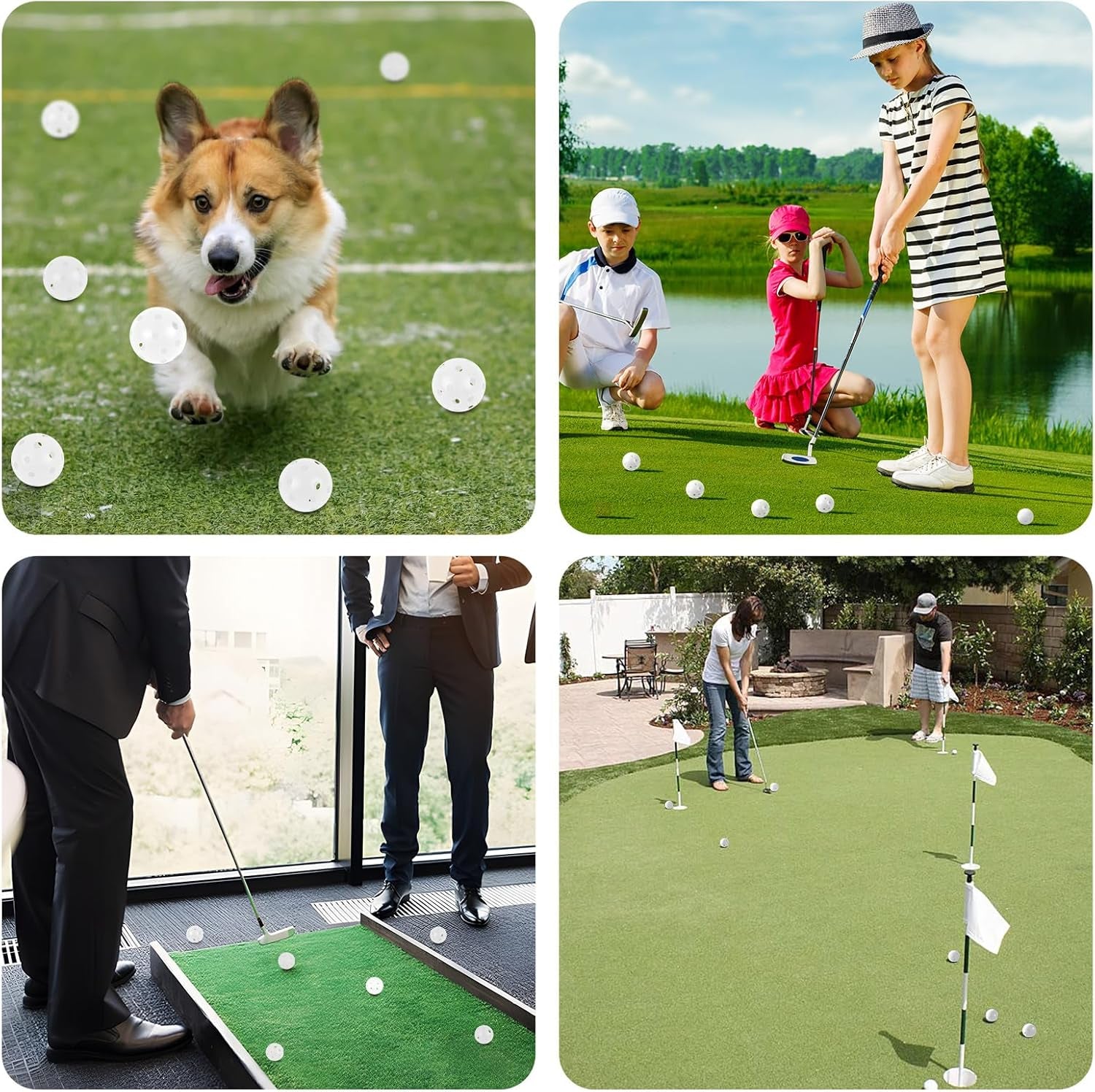 Golf-Übungsball, Luftstrom, Hohl, Übung, Golfbälle, 40 Mm, Kunststoff, Golfbälle Für Schaukelübungen, Fahren, Zuhause, Outdoor, Golfspiele Für Erwachsene Und Kinder