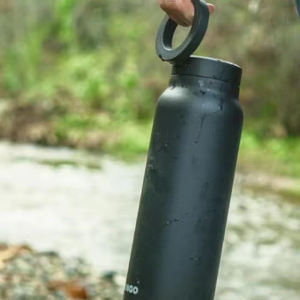 Insulated Water Bottle Compatible Water Bottle with Phone Holder,Stainless Steel Water Bottle with Phone Tripod