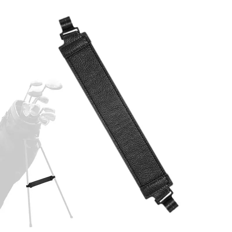 Golf Bag Stand Attachment New Golf Bag Stand Tripod Adjuster Upgrade PU Leather Straps with Hooks for Professional Golf Supplies