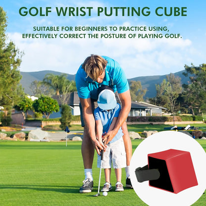 Golf Wrist Putting Cube, Golf Wrist Hinge Trainer for Gesture Correction, Golf Swing Training Aid Golf Teaching & Training Aid for Club Outdoor Practice Equipment