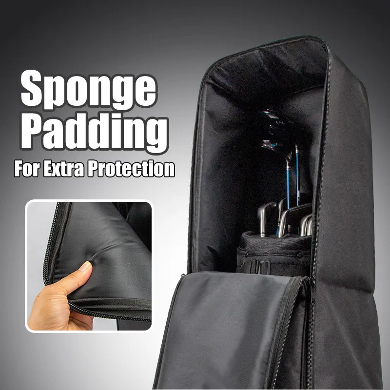 Light Weight Golf Club Travel Bag Cover Waterproof with Wheels Portable Foldable Oxford Aviation Bag Cover HKB002