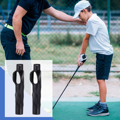2 Pack Golf Grip Trainer Attachment for Improving Hand Positioning on Golf Club Right Handed Golf Swing Trainer for Kids and Woman Beginner Learn Correct Grip Posture