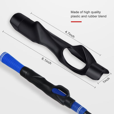 2 Pack Golf Grip Trainer Attachment for Improving Hand Positioning on Golf Club Right Handed Golf Swing Trainer for Kids and Woman Beginner Learn Correct Grip Posture