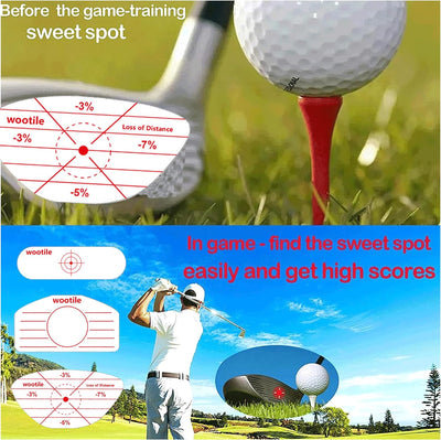 Golf Driver Impact Tape Labels 120 Pcs Golf Impact Stickers for Swing Training Irons Putters and Woods