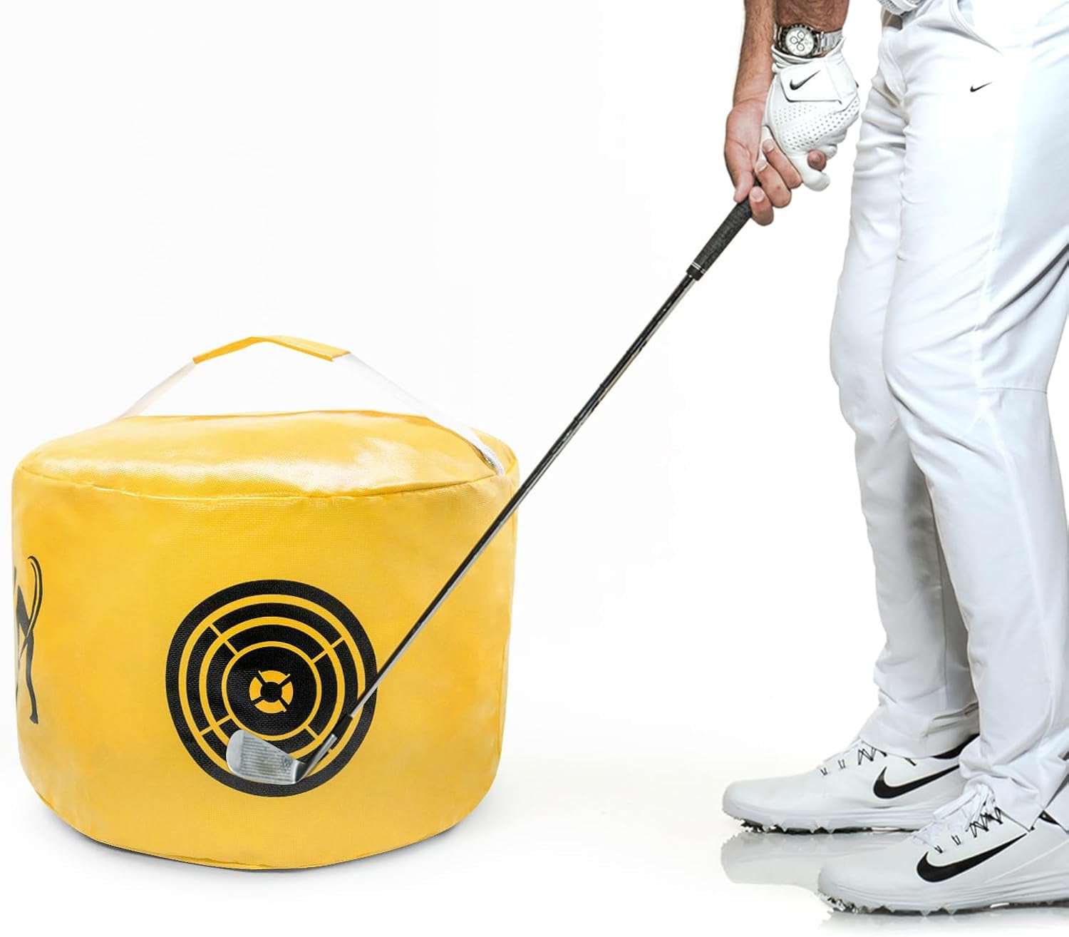Golf Impact Bag Golf Swing Aids - Golf Swing Trainer and Practice Tool Portable Power Hitting Bag Practice Tool for Golf Beginners - Waterproof and Durable Golf Accessory