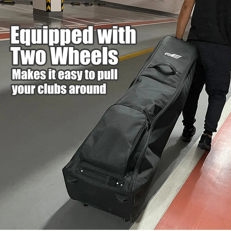 Light Weight Golf Club Travel Bag Cover Waterproof with Wheels Portable Foldable Oxford Aviation Bag Cover HKB002