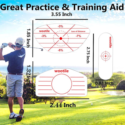 Golf Driver Impact Tape Labels 120 Pcs Golf Impact Stickers for Swing Training Irons Putters and Woods