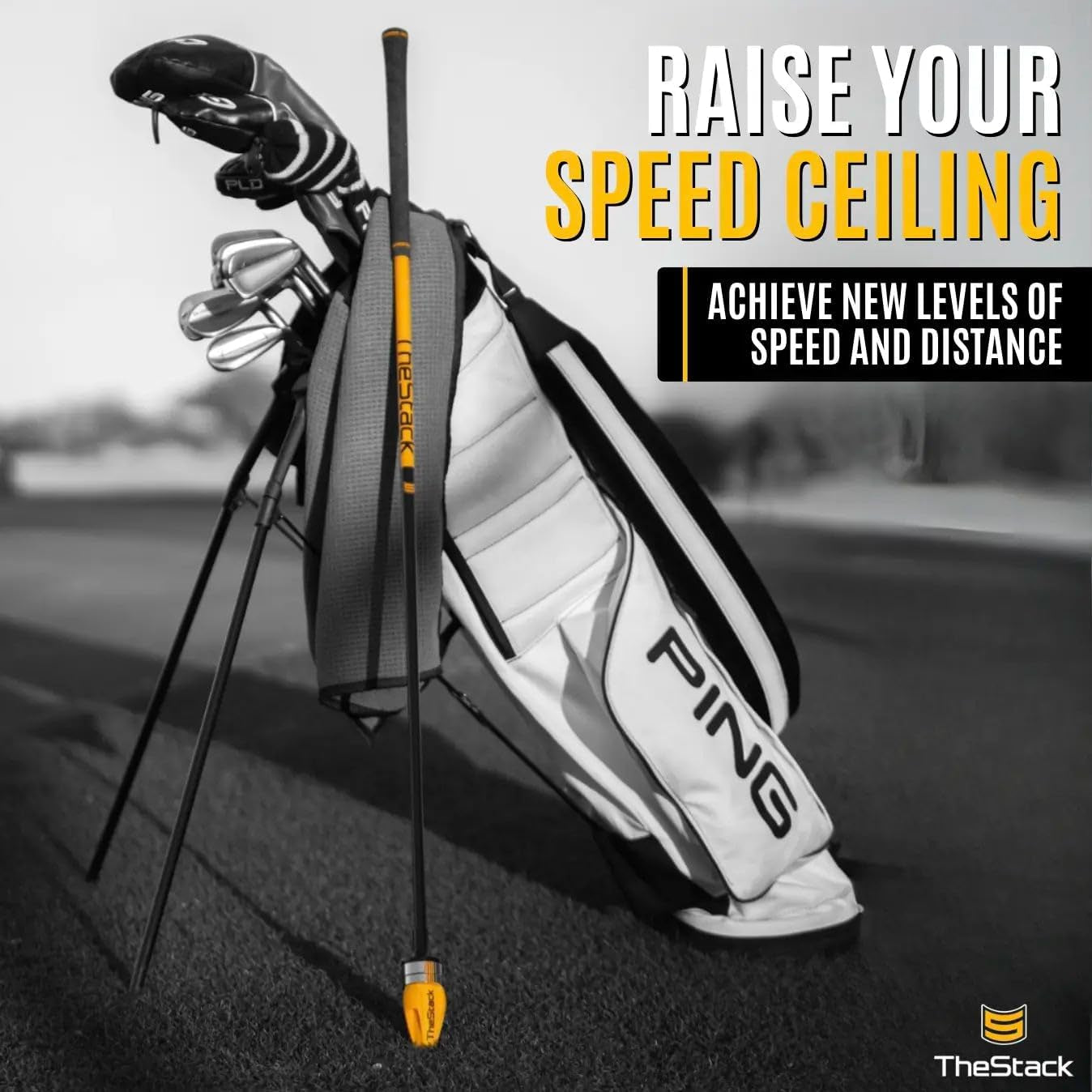 Thestack™ | Golf Swing Speed Trainer and Radar | Weighted Golf Training Aid