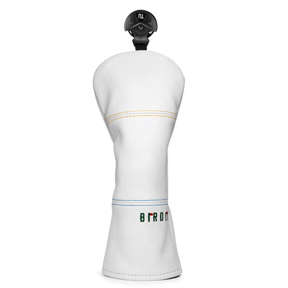 Golf Headcovers Simple Fashion Design Birdie Golf Driver Head Cover Embroidery Driver Fairway Wood Hybrid with Number Tags Bla