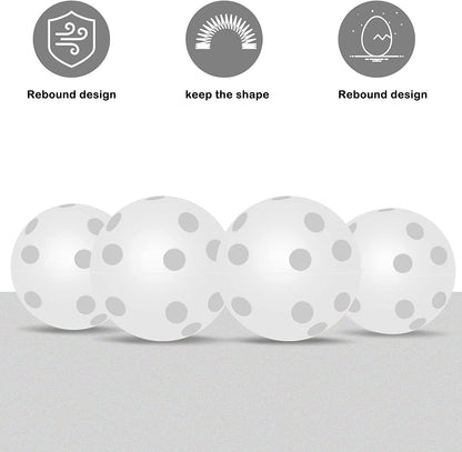 Plastic Golf Training Balls 42 Mm Golf Balls for Indoor Putting Green Backyard Outdoor Practice Equipment with 2 Golf Ball Tees