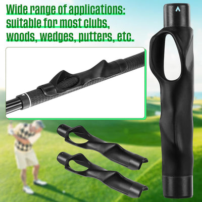 4 Pcs Golf Grip Trainer Attachment for Improving Hand Positioning Golf Club Grip Trainer Golf Training Equipment Right Handed Golf Swing Trainer for Beginner Correct Grip Posture