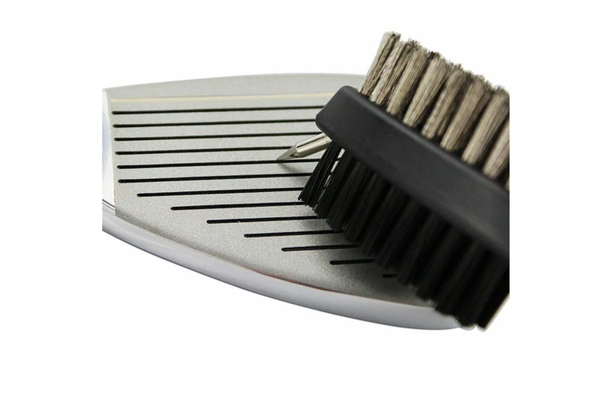 Golf Club Reel Groove Retractable Cleaning Brush