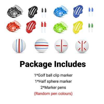Sports Alignment Golf Ball Marker 3 Line Tool Drawing Liner Set Stencil AU Stock