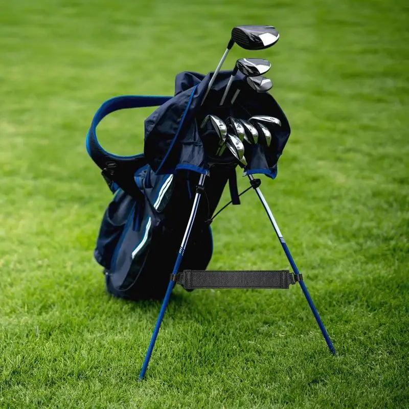 Golf Bag Stand Attachment New Golf Bag Stand Tripod Adjuster Upgrade PU Leather Straps with Hooks for Professional Golf Supplies