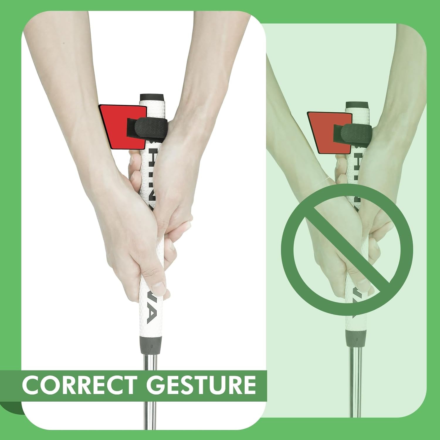 Golf Wrist Putting Cube, Golf Wrist Hinge Trainer for Gesture Correction, Golf Swing Training Aid Golf Teaching & Training Aid for Club Outdoor Practice Equipment