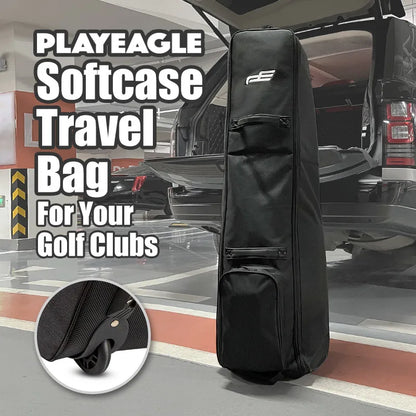 Light Weight Golf Club Travel Bag Cover Waterproof with Wheels Portable Foldable Oxford Aviation Bag Cover HKB002