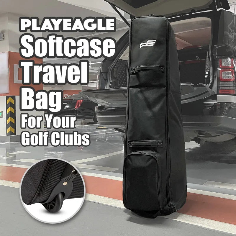 Light Weight Golf Club Travel Bag Cover Waterproof with Wheels Portable Foldable Oxford Aviation Bag Cover HKB002
