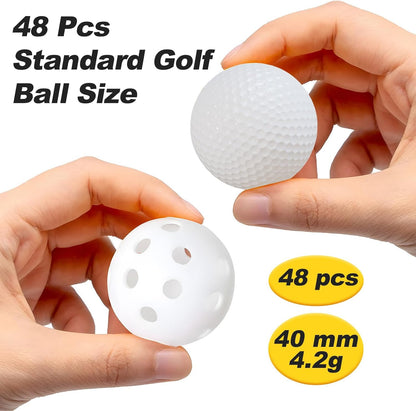 Golf-Übungsball, Luftstrom, Hohl, Übung, Golfbälle, 40 Mm, Kunststoff, Golfbälle Für Schaukelübungen, Fahren, Zuhause, Outdoor, Golfspiele Für Erwachsene Und Kinder