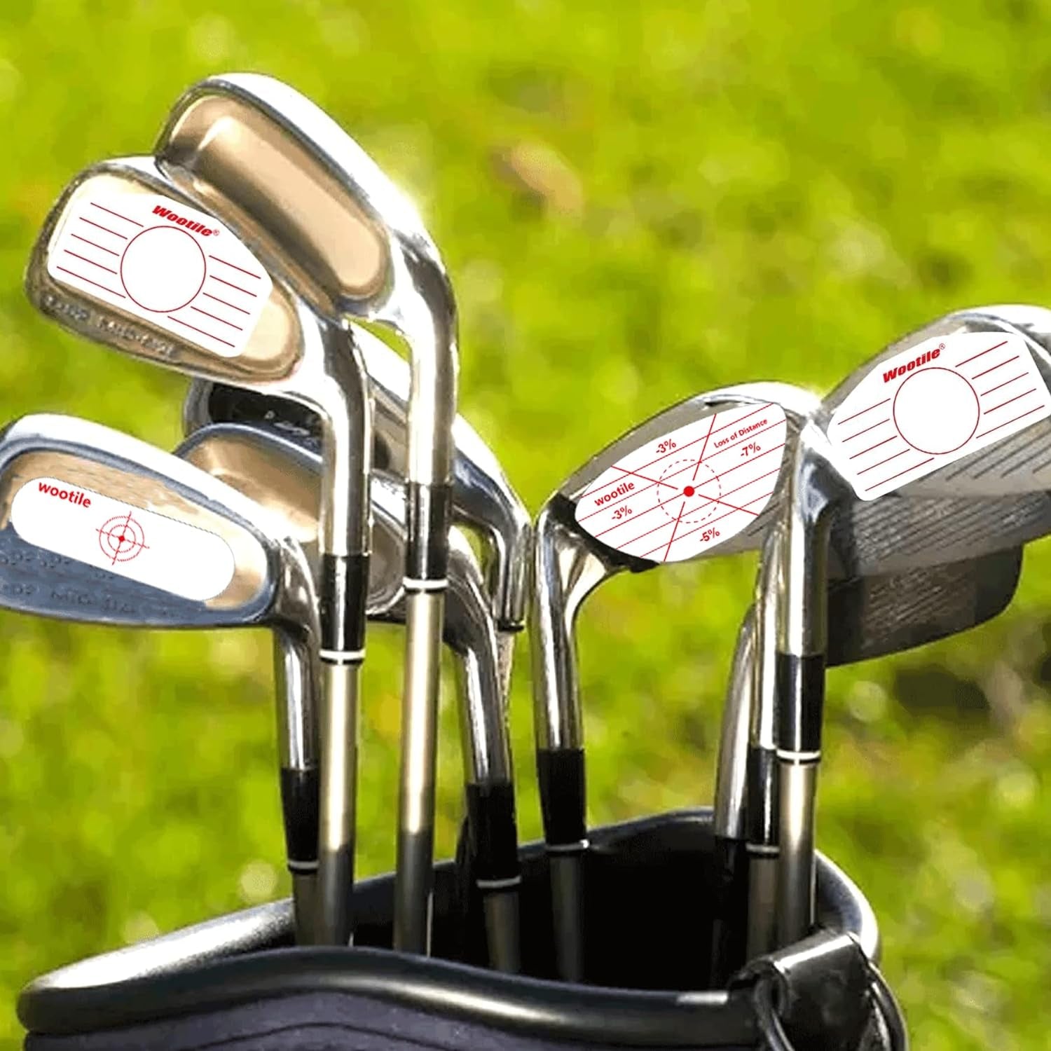 Golf Driver Impact Tape Labels 120 Pcs Golf Impact Stickers for Swing Training Irons Putters and Woods