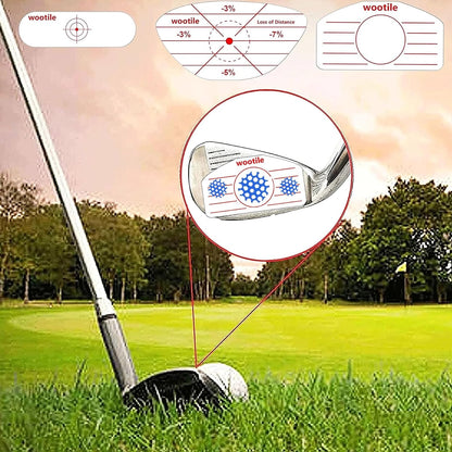 Golf Driver Impact Tape Labels 120 Pcs Golf Impact Stickers for Swing Training Irons Putters and Woods