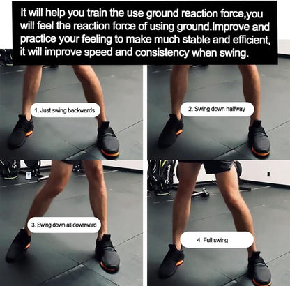 Golf Physical Strength Pad Force Plate | Rubber Force Pedal Exerciser Step Pad for Golf Swing - Golf Accessories for Improved Golf Game, Golf Teaching & Training Aid for Club Practice Equipment