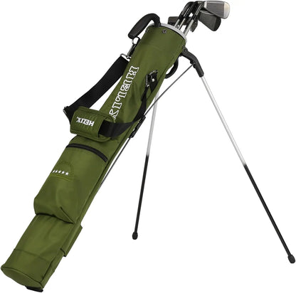Sunday Golf Bag with Stand, Lightweight Easy Carry Golf Stand Bag with Shoulder Strap, Practice Ranger Sunday Bag for Men