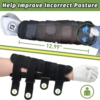 Golf Swing Training Elbow Brace, Straight and Turn Arm Golf Swing Trainer Golf Swing Trainer, Perfect for Amend Chicken Wings and Correction Brace of Golf Swing