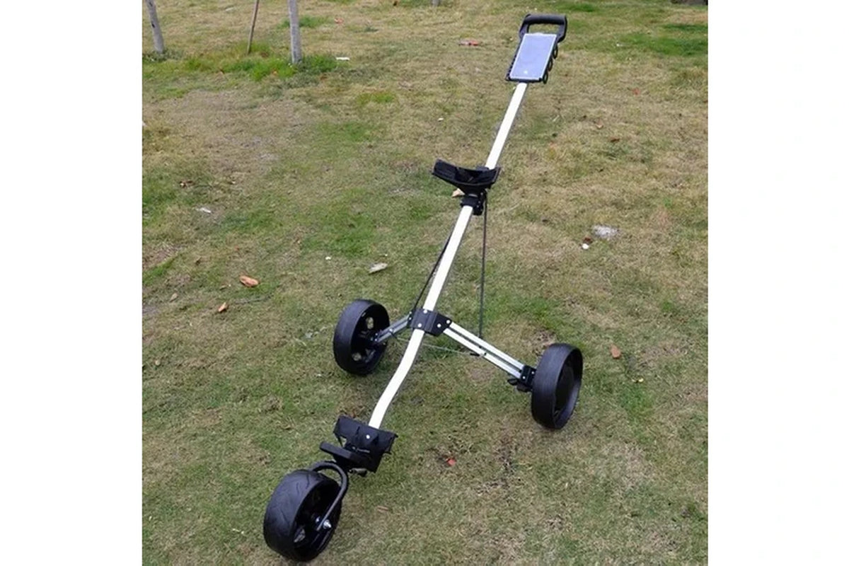 Prostrike Aluminium Golf Bag Trolley Push Cart Folding Scorecard with Phone Holder