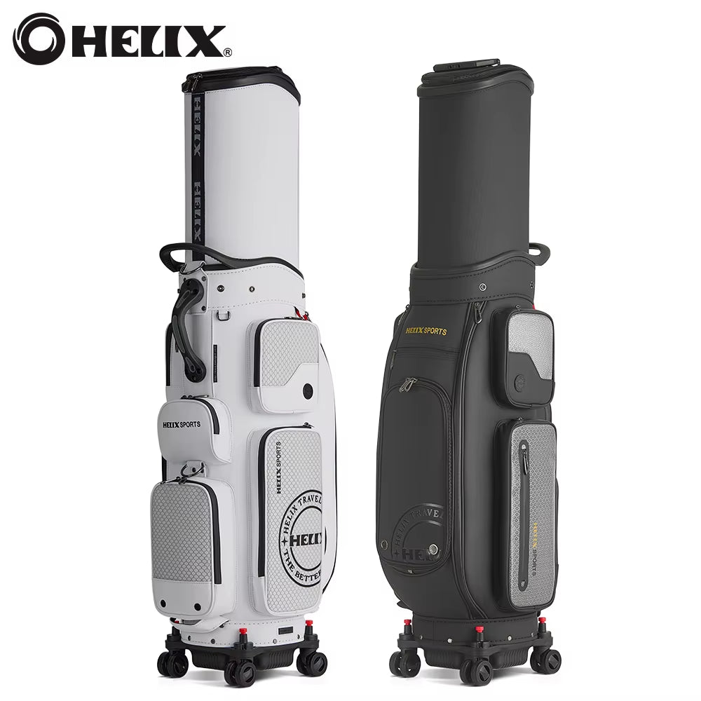 Golf Bag with 4 Ultra Quiet and Smooth Rolling Wheels Large Capacity Golf Bag for Airline Travel