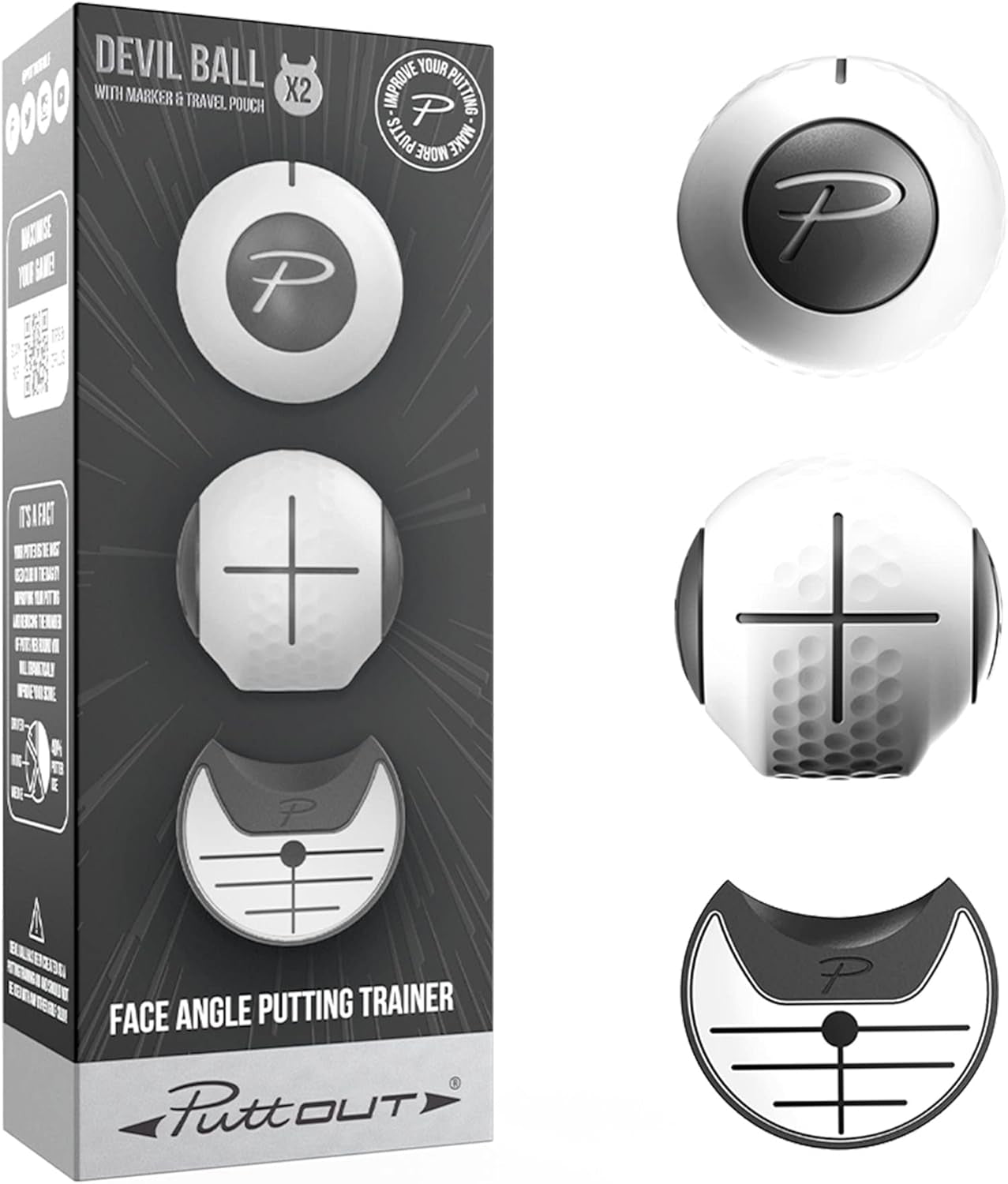 Devil Ball Face Angle Trainer - Perfect Your Putting