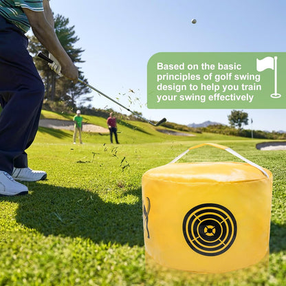 Golf Impact Bag Golf Swing Aids - Golf Swing Trainer and Practice Tool Portable Power Hitting Bag Practice Tool for Golf Beginners - Waterproof and Durable Golf Accessory