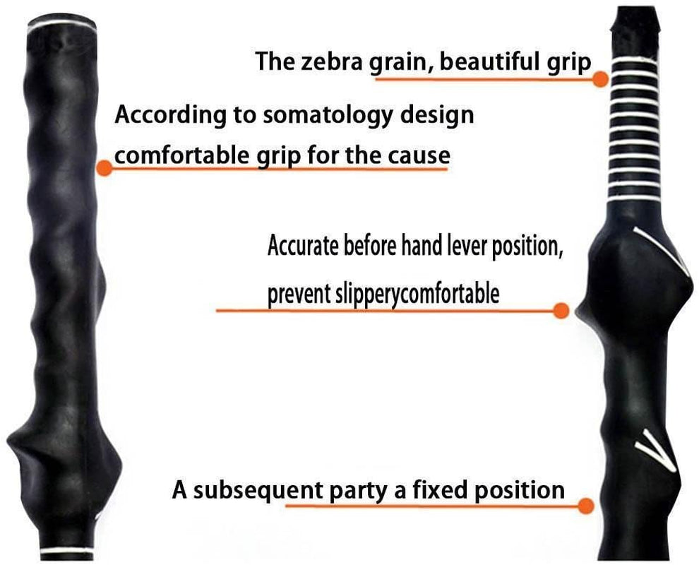 Right-Handed Golf Swing Training Grip Trainer, Black