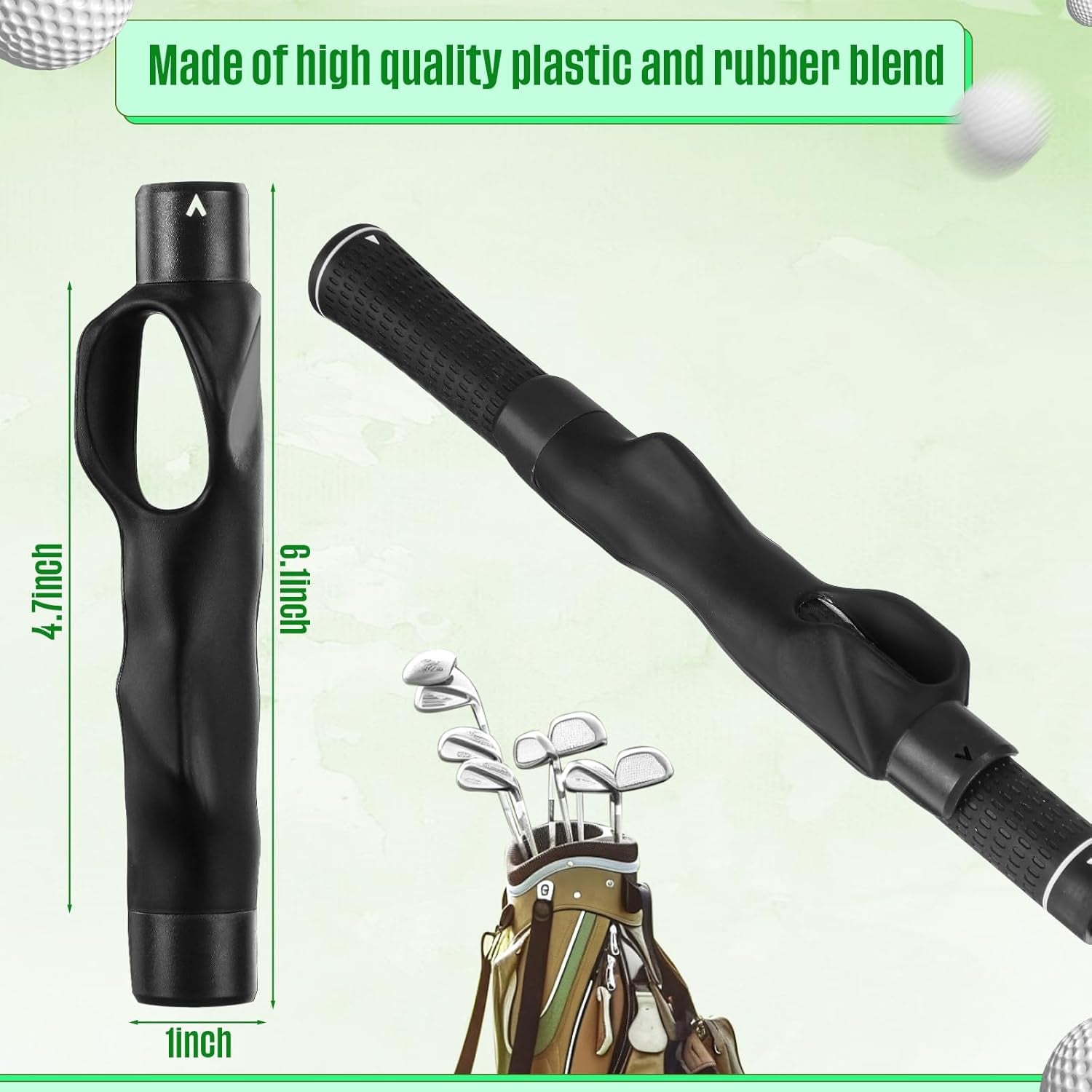 4 Pcs Golf Grip Trainer Attachment for Improving Hand Positioning Golf Club Grip Trainer Golf Training Equipment Right Handed Golf Swing Trainer for Beginner Correct Grip Posture
