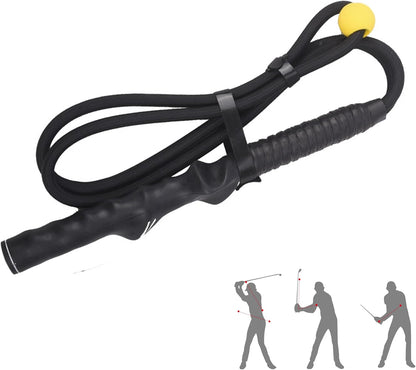 Golf Swing Training Aid Warmup Posture Corrector Golf Swing Trainer Improve Speed Temple Golf Swing Rope Trainer for Arm Strength Golf Training Equipment for Golf Practice Beginner-Lover Elevate Game
