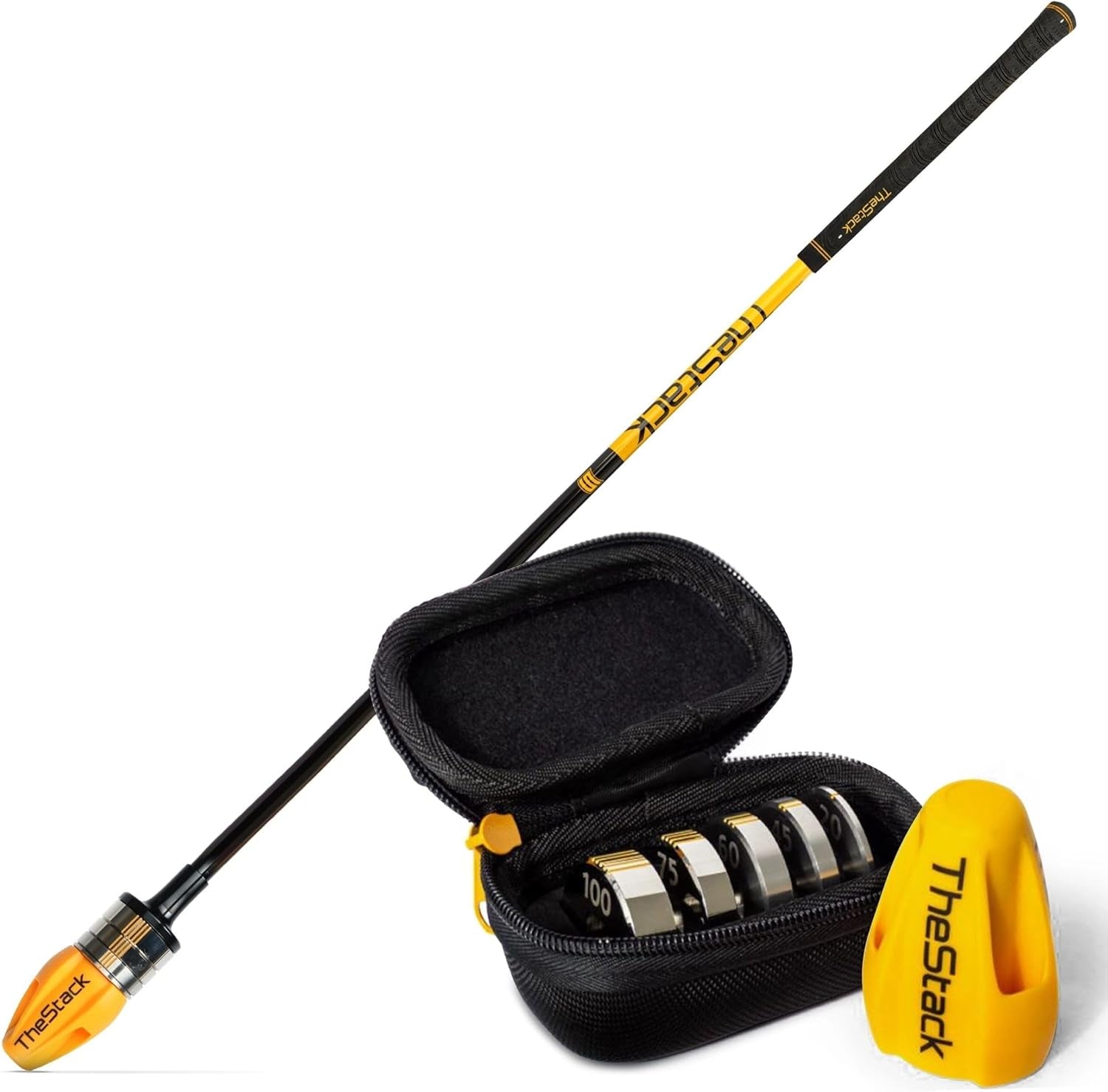 Thestack™ | Golf Swing Speed Trainer and Radar | Weighted Golf Training Aid