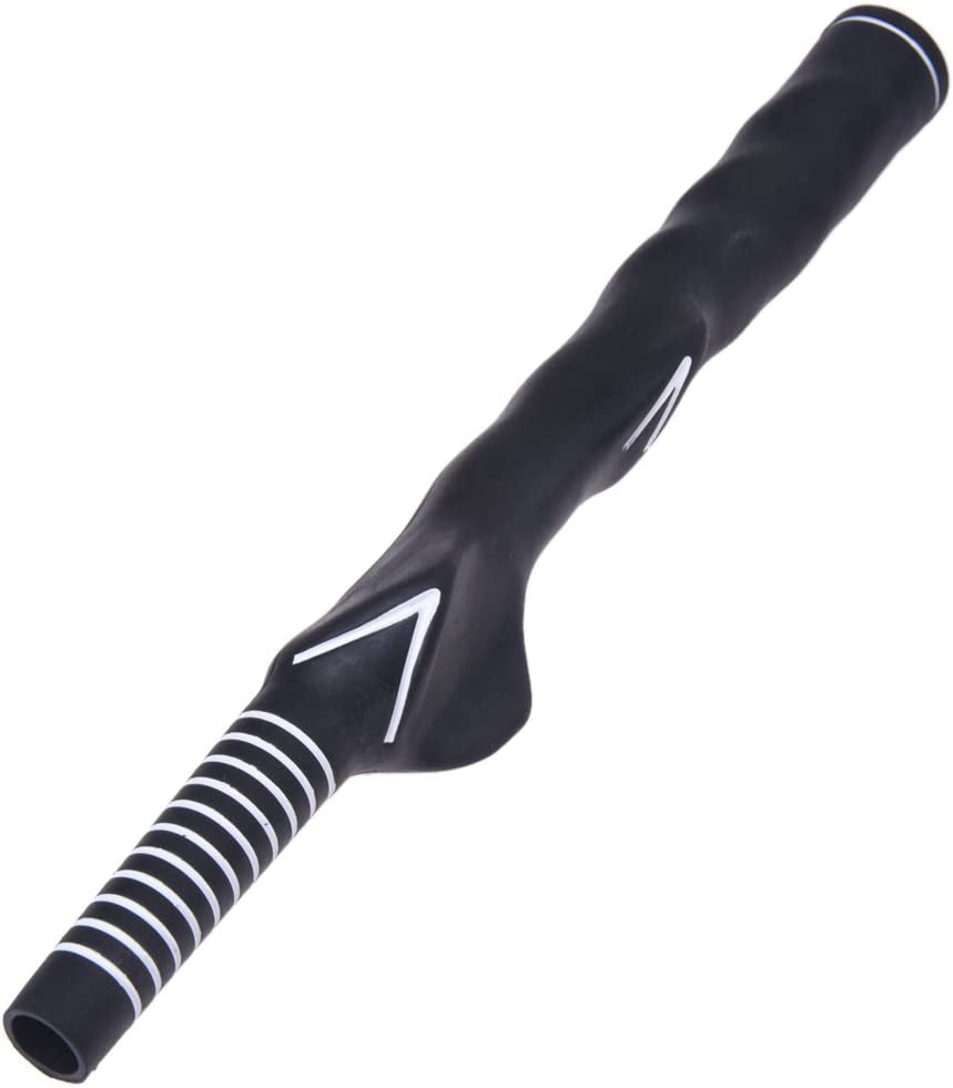 Right-Handed Golf Swing Training Grip Trainer, Black